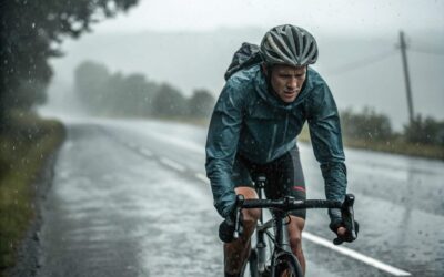 Cómo se equipa un ciclista para un día de lluvia