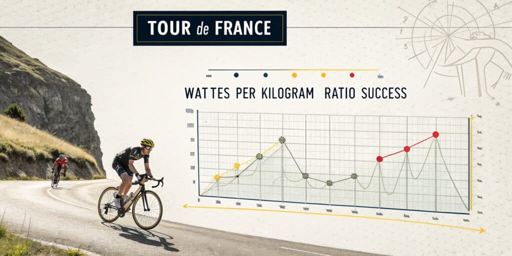Cálculo del mejor ratio vatio/kilo para triunfar en el Tour de Francia