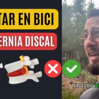 ¿Es recomendable montar en bicicleta si tienes una hernia de disco?