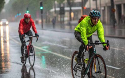 ciclistas en bicicleta lloviendo 1