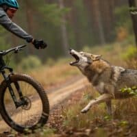 Lobo ataca a un ciclista en Rumania