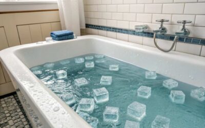 ba os en agua con hielos