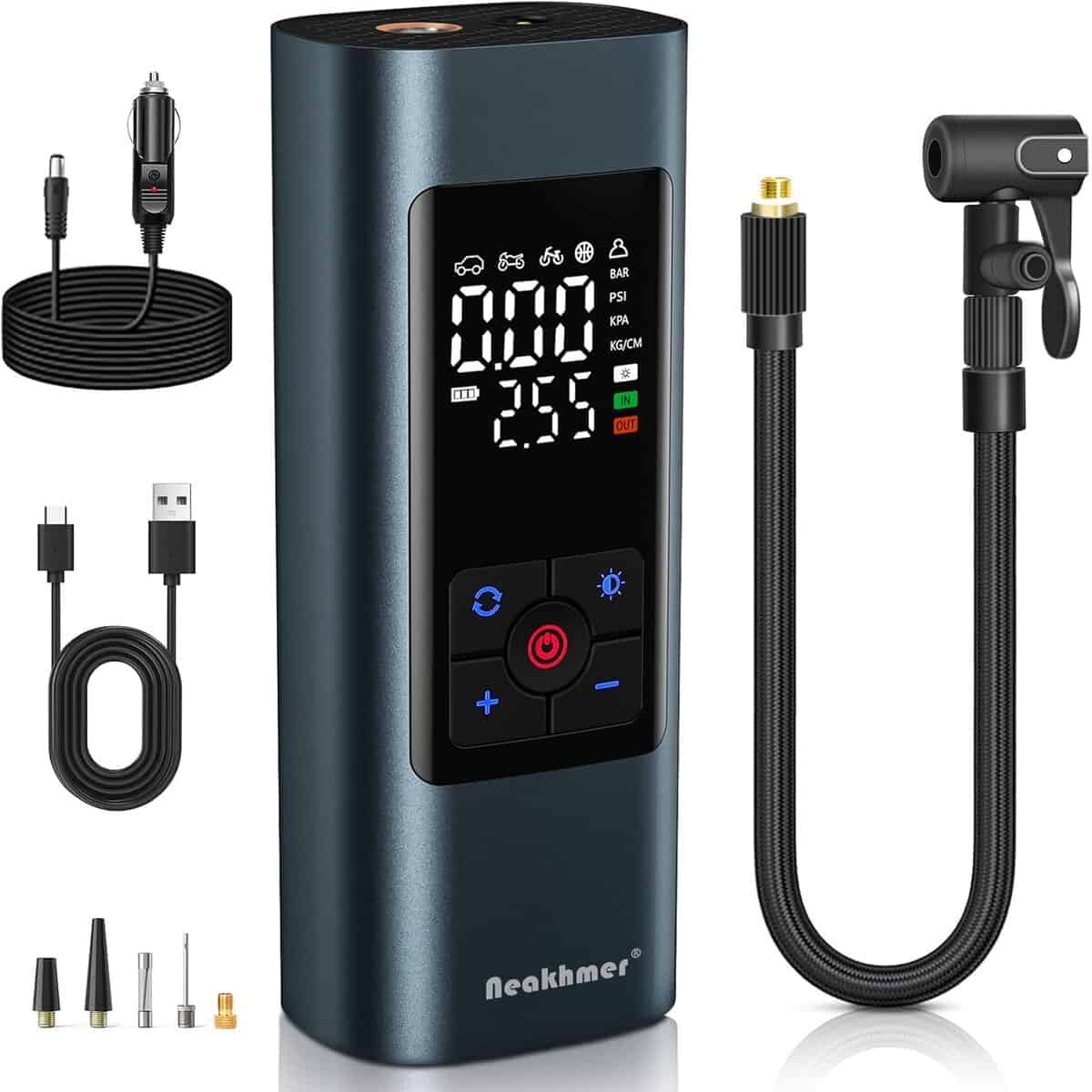Las 7 Mejores Mini Bombas Eléctricas Para Bicicletas En 2025: Guía Definitiva 5 Hinchador Eléctrico Compresor 150 Psi Con Batería 3600 Mah