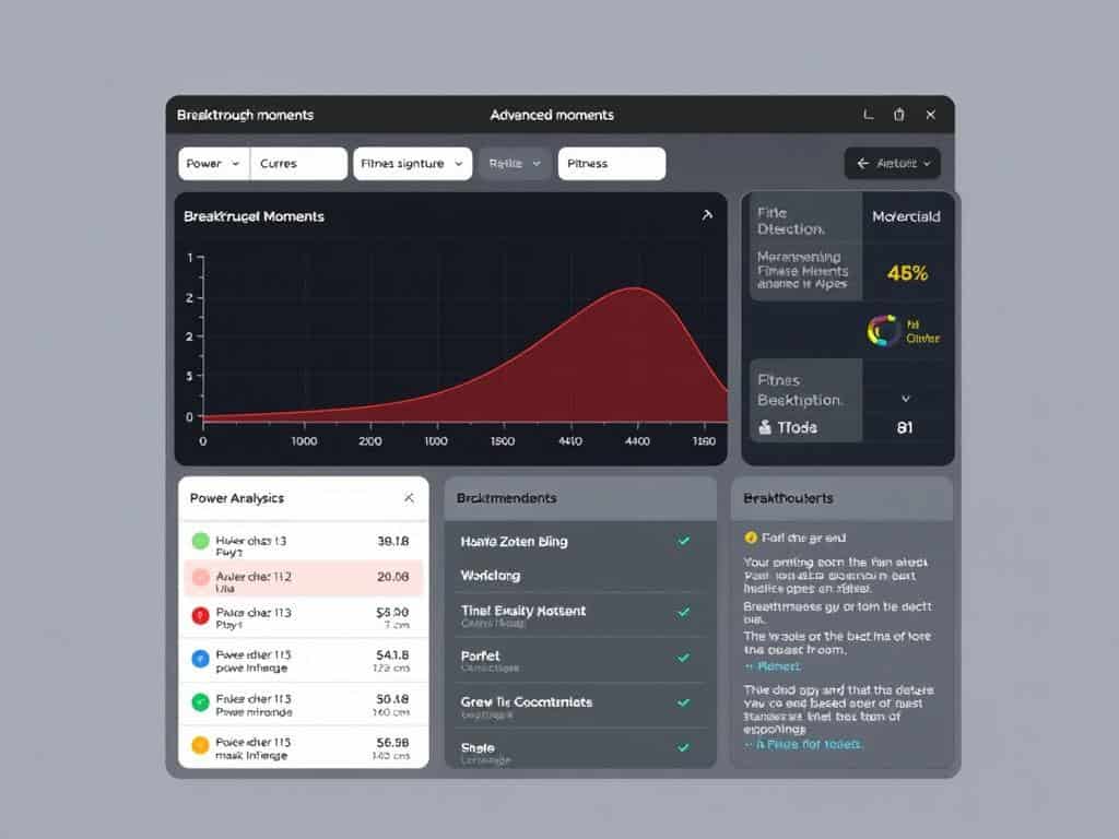 Análisis avanzado de Xert mostrando breakthrough moments y recomendaciones de entrenamiento con IA Análisis avanzado de Xert mostrando breakthrough moments y recomendaciones de entrenamiento con IA