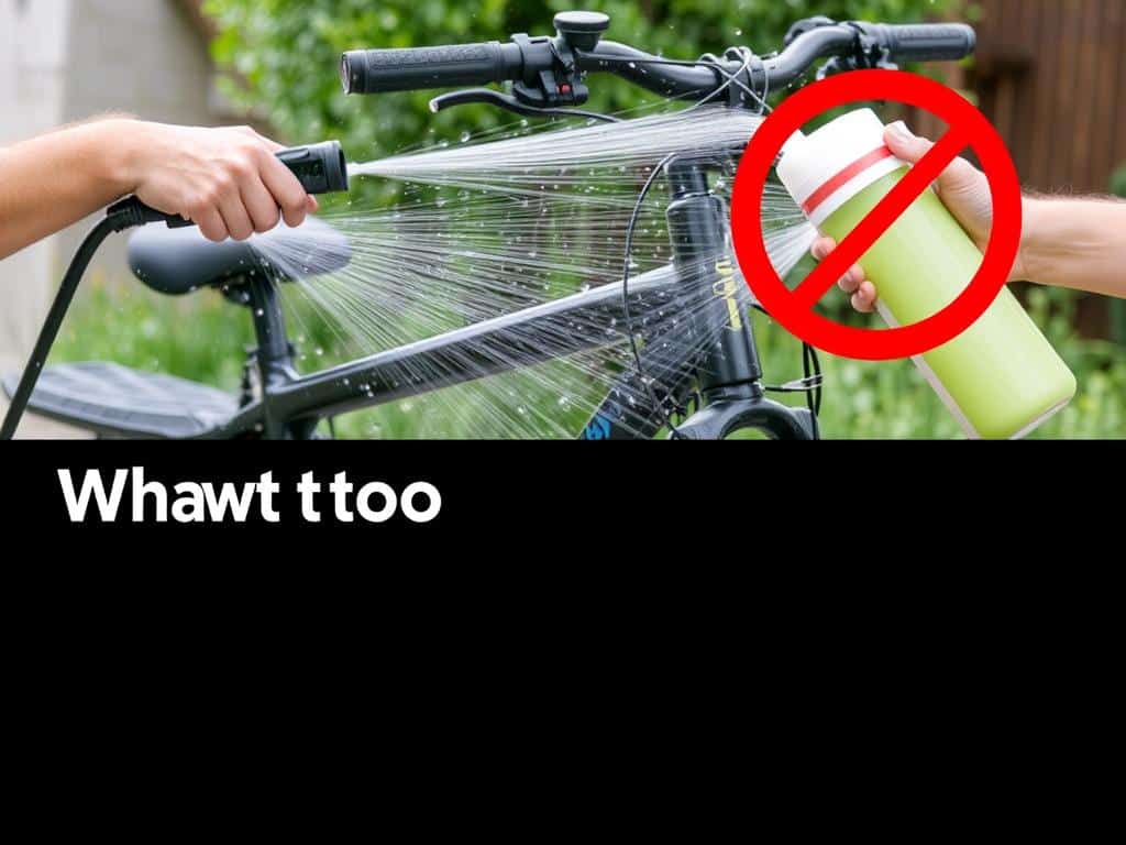 Ejemplo De Error Común: Limpieza Con Agua A Presión De Una Bicicleta Eléctrica Ejemplo De Error Común: Limpieza Con Agua A Presión De Una Bicicleta Eléctrica