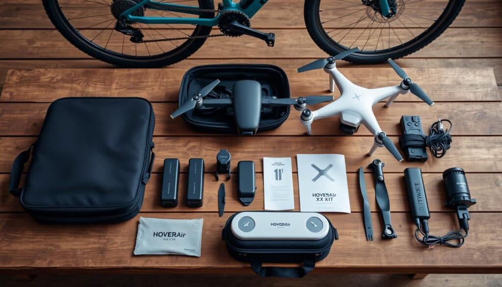 Kit completo HOVERAir X1 con accesorios para ciclistas Kit completo HOVERAir X1 con accesorios para ciclistas