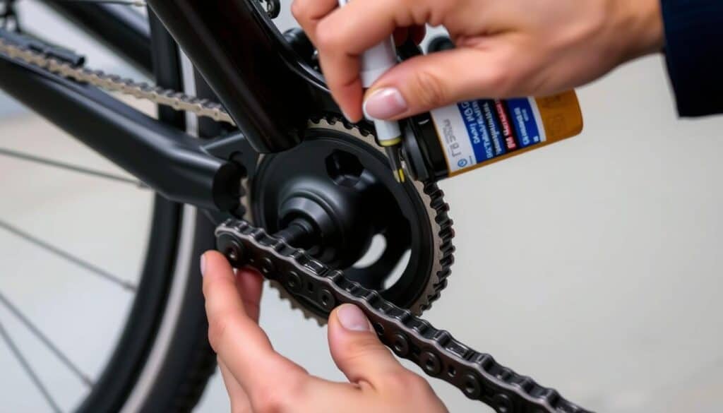 Limpieza Y Lubricación De La Cadena De Una Bicicleta Eléctrica Limpieza Y Lubricación De La Cadena De Una Bicicleta Eléctrica