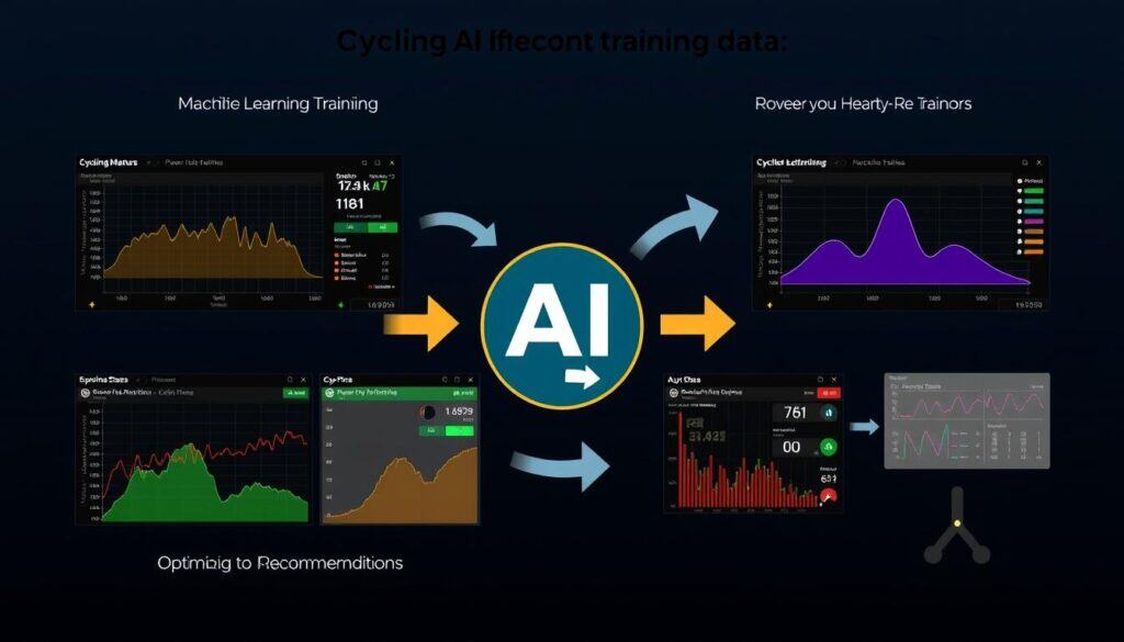 Visualización de cómo la IA analiza datos de entrenamiento de ciclismo para optimizar el rendimiento Visualización de cómo la IA analiza datos de entrenamiento de ciclismo para optimizar el rendimiento