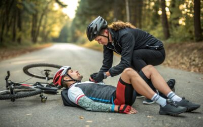 Como se debe curar un ciclista después de una caída en bicicleta